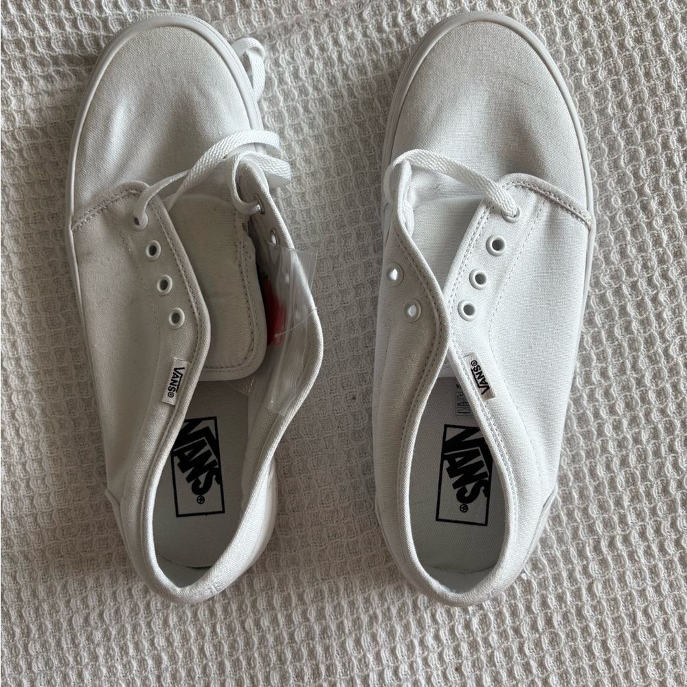 Vans Classic White Sneakers with Black Laces